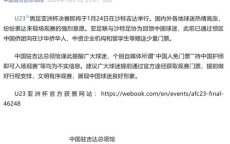 领事馆澄清：中国人并非免票观看U23决赛